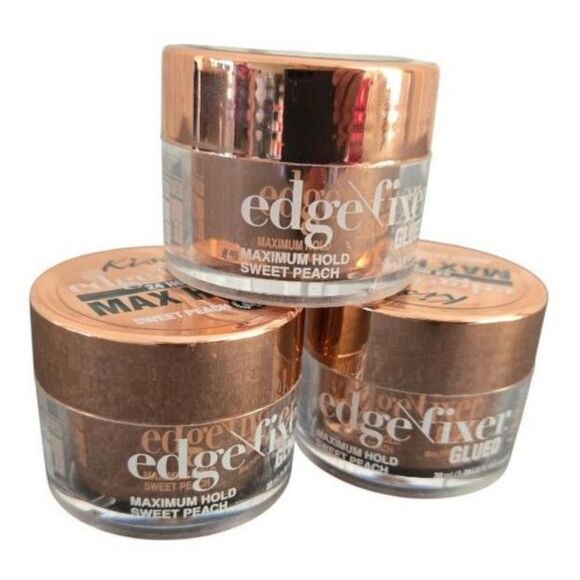 New Sealed Pack of 3 KISS Edge Fixer 24 Hour Max Hold Sweet Peach - Picture 2 of 4
